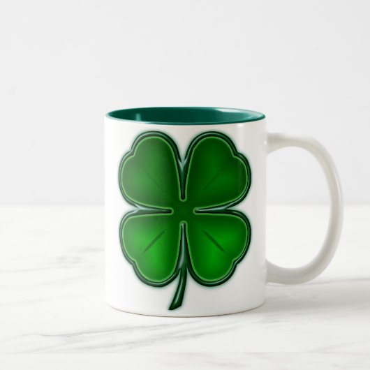 2 Couleurs Tasse de trèfle de 4 feuilles (Droit)