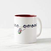 Tasse de treize merles