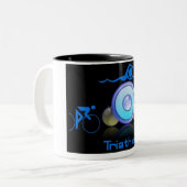 2 COULEURS TASSE DE TRIATHLETE (Devant gauche)