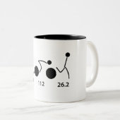 2 Couleurs tasse de triathlète (Devant droit)