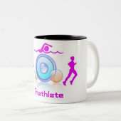 2 COULEURS TASSE DE TRIATHLETE (Devant droit)