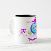 2 COULEURS TASSE DE TRIATHLETE (Devant gauche)