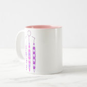 2 Couleurs Tasse de trio d'instrument (Devant gauche)