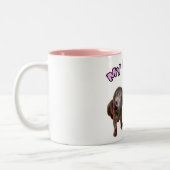 2 Couleurs Tasse de trois chiens de teckel (Gauche)