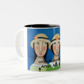 2 Couleurs Tasse de trois femmes (Devant gauche)