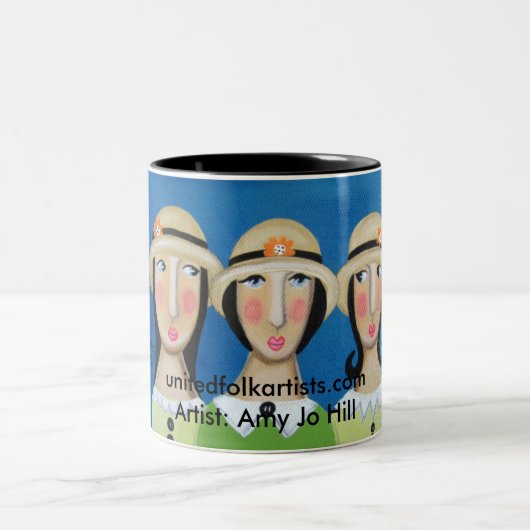 2 Couleurs Tasse de trois femmes (Centre)