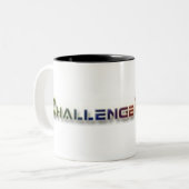 2 Couleurs Tasse de trouveur de défi (Devant gauche)