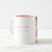 2 Couleurs Tasse de tulipe d'aquarelle (Devant gauche)