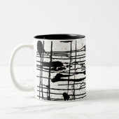 2 Couleurs Tasse "de tunnel confortable" (Gauche)