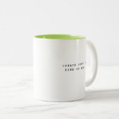 2 Couleurs Tasse de typographie magique à personnaliser (Devant droit)