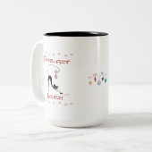 2 Couleurs Tasse de vacances d'arbre de chat (Devant gauche)