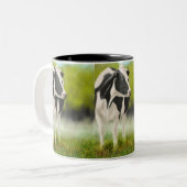2 Couleurs Tasse de vache du Holstein (Devant gauche)