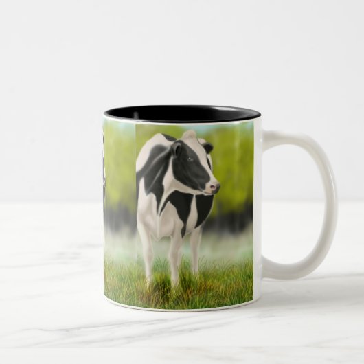 2 Couleurs Tasse de vache du Holstein (Droit)