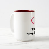 2 Couleurs Tasse de Valentine (Devant gauche)
