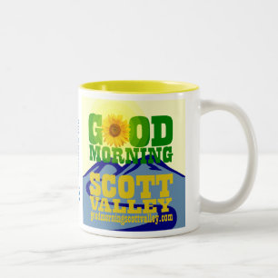 2 Couleurs Tasse de vallée de Scott bonjour