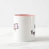 2 Couleurs Tasse de végétaliens d'amour (Centre)