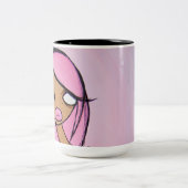 2 Couleurs Tasse "de vendredi rose", noire (Centre)