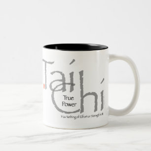 2 Couleurs Tasse de "véritable puissance" de Chi de Tai