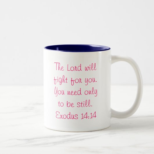2 Couleurs Tasse de vers de bible (Droit)
