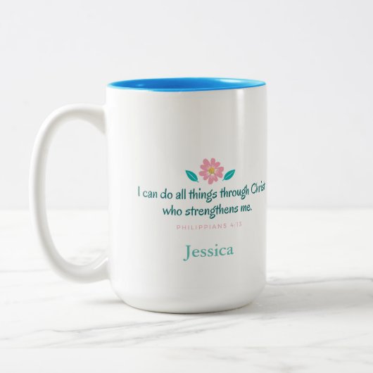2 Couleurs Tasse de vers de bible (Gauche)