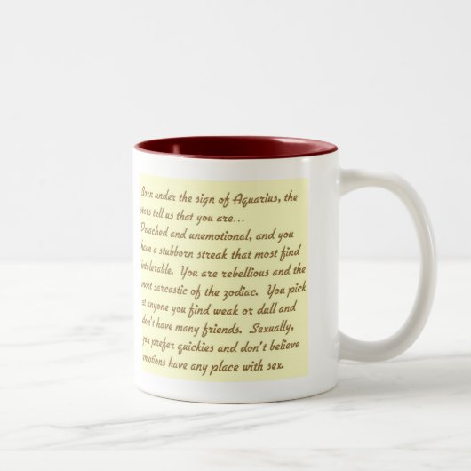 2 Couleurs Tasse de Verseau (Droit)