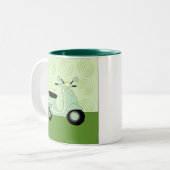 2 Couleurs Tasse de vert de trio de scooter (Devant gauche)