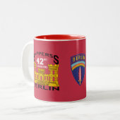 2 Couleurs Tasse de vétérans d'ingénieurs de brigade (Devant gauche)