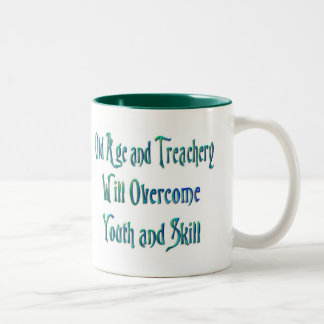 2 Couleurs Tasse de vieillesse et de trahison