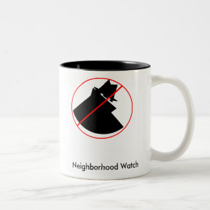 2 Couleurs Tasse de vigie de quartier