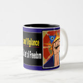 2 Couleurs Tasse "de vigilance éternelle" (Devant droit)