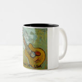 2 Couleurs Tasse de ville de musique (Devant droit)