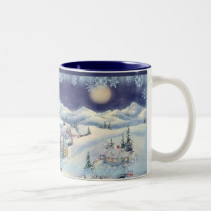 2 Couleurs TASSE de VILLE de NOËL par SHARON SHARPE