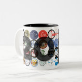 2 Couleurs Tasse de ville de spatule 20ème (Devant gauche)