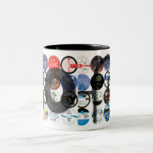 2 Couleurs Tasse de ville de spatule 20ème (Centre)