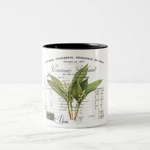 2 Couleurs Tasse de Vintage, Retro conception de muguet
