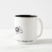 2 Couleurs Tasse de vinyle (Devant droit)
