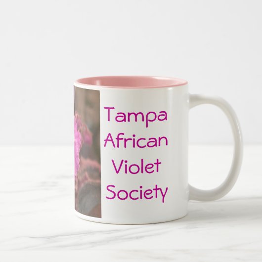 2 Couleurs Tasse de violette africaine (Droit)