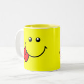 2 Couleurs Tasse de visage (Devant gauche)