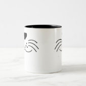 2 Couleurs Tasse de visage de chat (Centre)