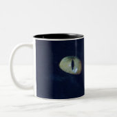 2 Couleurs Tasse de visage de chat noir (Gauche)