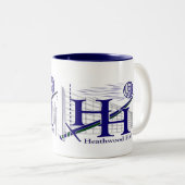 2 Couleurs Tasse de volleyball de Heathwood (Devant droit)