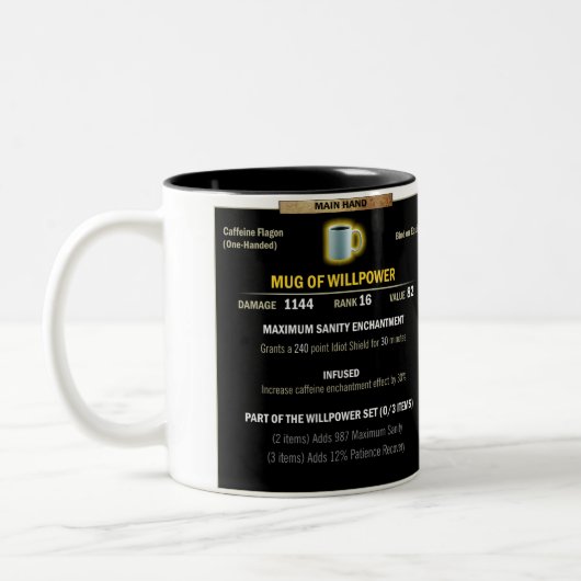 2 Couleurs Tasse de volonté (Gauche)