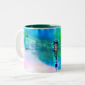 2 Couleurs tasse de voyage de libellule (Devant gauche)