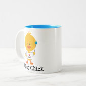 2 Couleurs Tasse de voyage de poussin de maillet (Devant gauche)