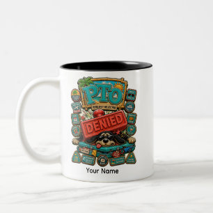 2 Couleurs Tasse de voyage personnalisée et drôle de refus de