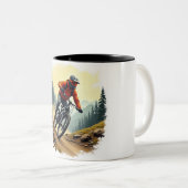 2 Couleurs tasse de VTT (Devant droit)