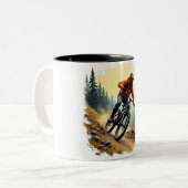2 Couleurs tasse de VTT (Devant gauche)