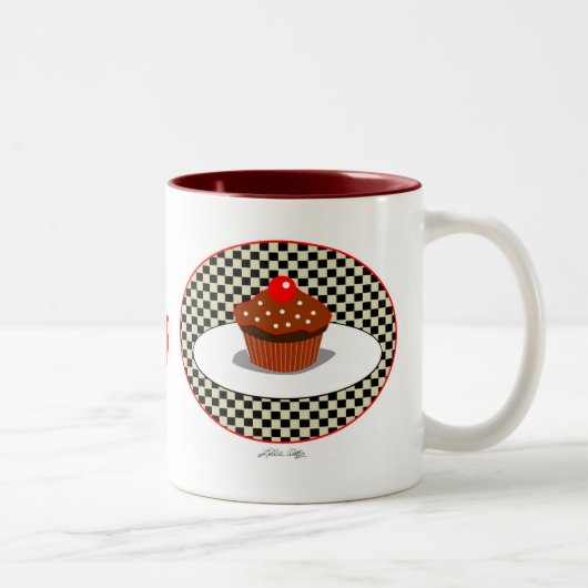 2 Couleurs Tasse de wagon-restaurant de petit gâteau de (Droit)