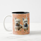 2 Couleurs Tasse de Westies (Gauche)