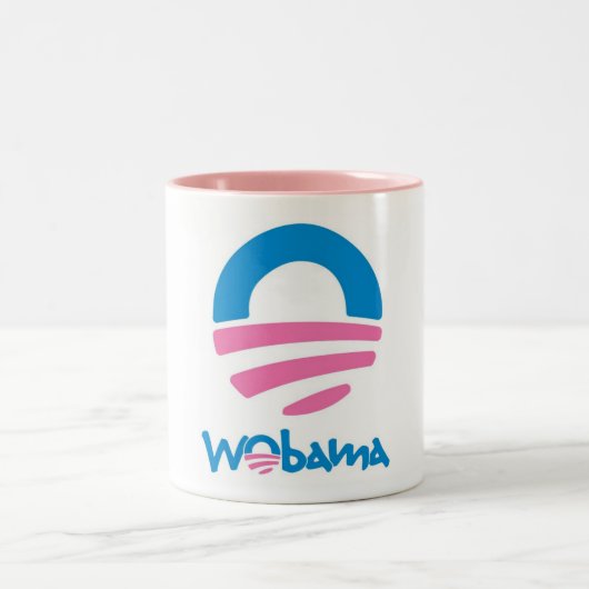 2 Couleurs Tasse de WObama (Centre)